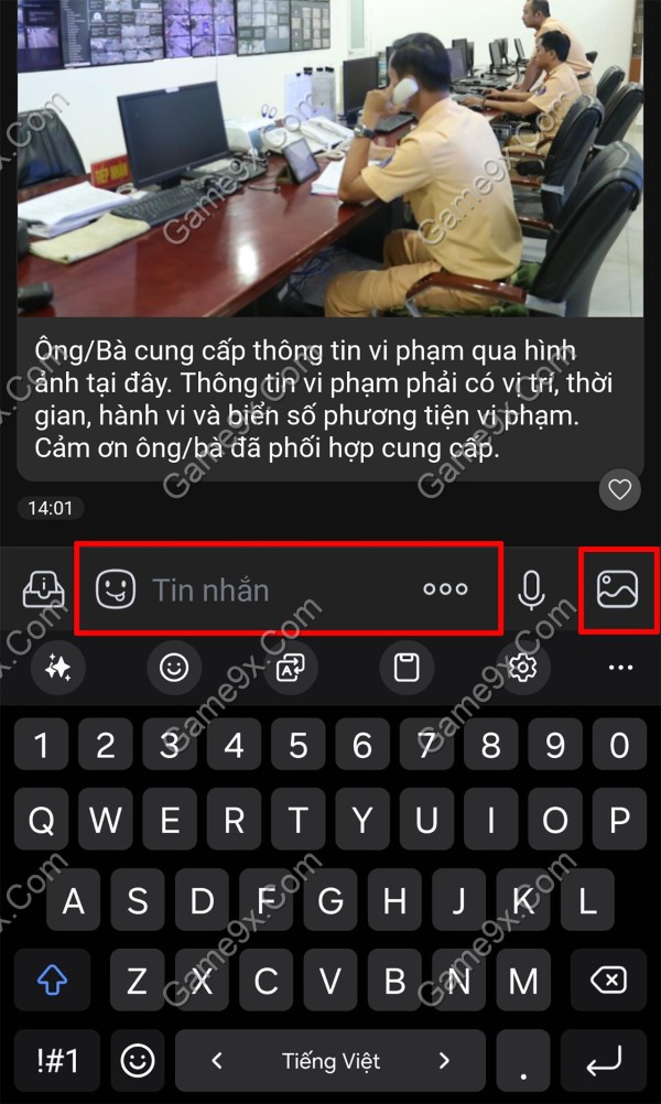 Ảnh mô tả Hướng dẫn Gửi Báo Cáo, Phản Ánh Vi Phạm Giao Thông trên Zalo