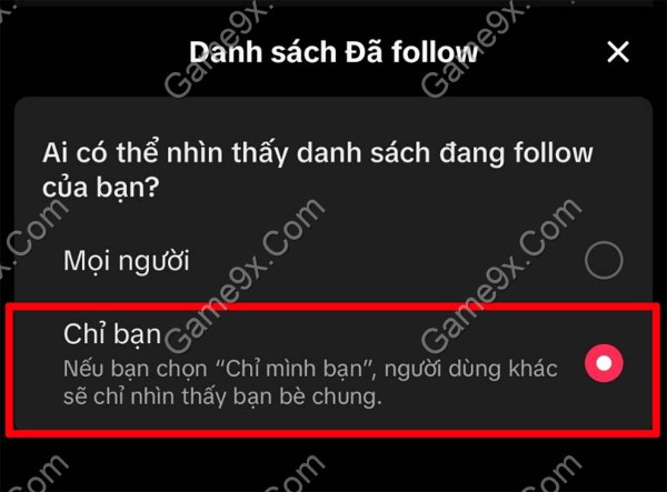 Ảnh mô tả Hướng dẫn ẩn danh sách Follow trên Tiktok đơn giản nhất