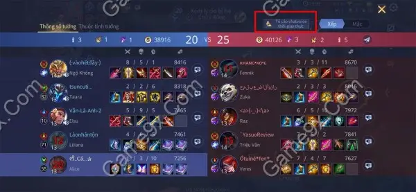 Hình ảnh Hướng Dẫn Tố Cáo Voice Chat Trong Liên Quân Mobile Ảnh mô tả Hướng Dẫn Tố Cáo Voice Chat Trong Liên Quân Mobile