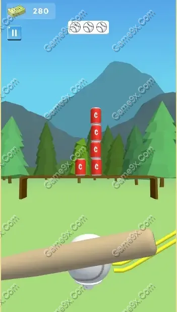 Ảnh minh họa trò chơi Chơi game Thử Thách Ném Lon – Hit Knock Down Siêu Hay