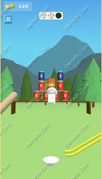 Ảnh minh họa trò chơi Chơi game Thử Thách Ném Lon – Hit Knock Down Siêu Hay