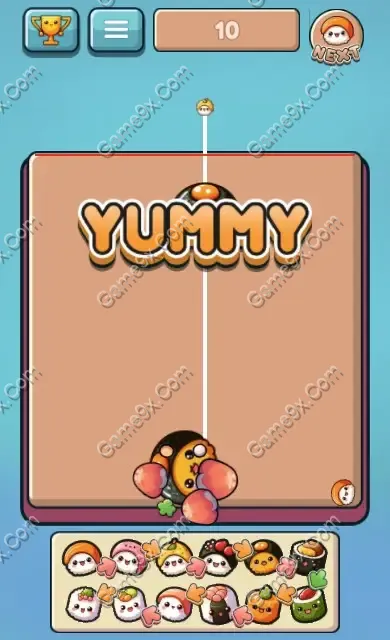 Ảnh minh họa trò chơi Chơi game Sushi Vui Nhộn – Popping Sushi Siêu Đáng Yêu