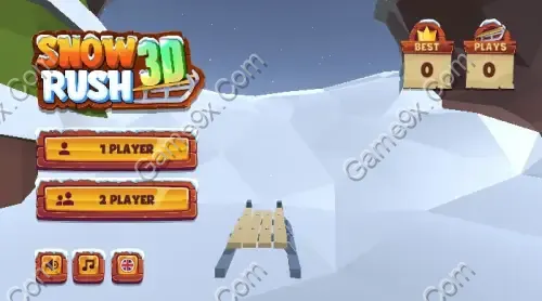 Ảnh minh họa trò chơi Chơi game Đường Đua Tuyết 3D – Snow Rush 3D Trượt Tuyết