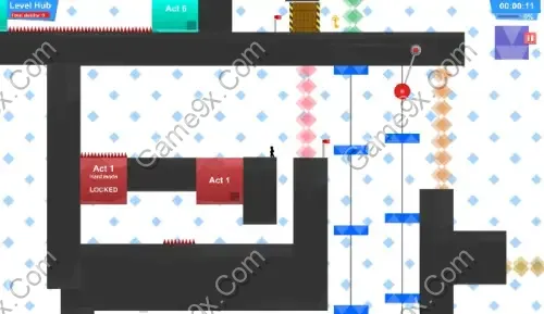 Ảnh minh họa trò chơi Chơi game Phiêu Lưu Hiểm Nguy Vex 4 - Cạm Bẫy Thế Giới Stickman