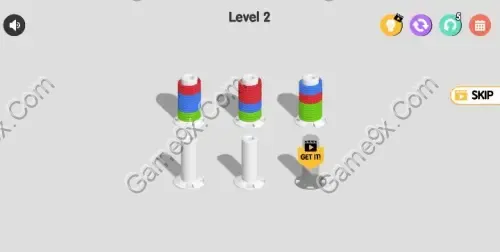 Ảnh minh họa trò chơi Chơi game Phân Loại Dây Màu - Rope Color Sort 3D gây nghiện