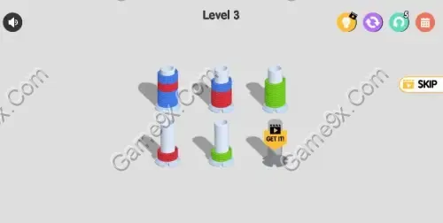 Ảnh minh họa trò chơi Chơi game Phân Loại Dây Màu - Rope Color Sort 3D gây nghiện